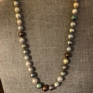 Honora Genuine Freshwater Baroque Multi Colored Pearl Necklace 17”